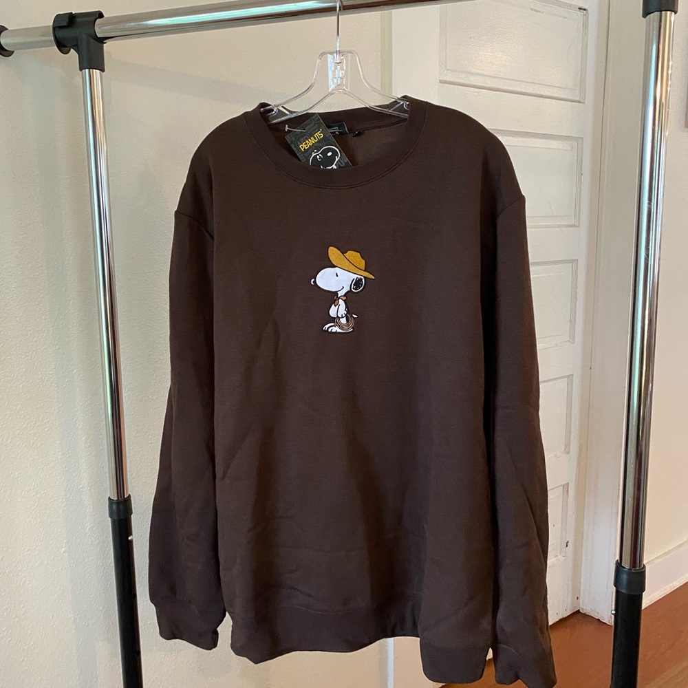 Peanuts Brown Snoopy Graphic Sweatshirt